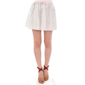 Andrea Incontri Mini Gingham Skirt Women White Skirts